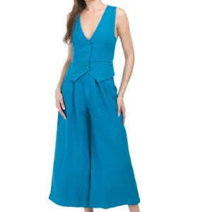 YOUNG FABULOUS BROKE Linen/rayon  Veda Vest 297T0