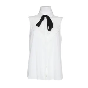 ZARA Black Bow Sleeveless Blouse