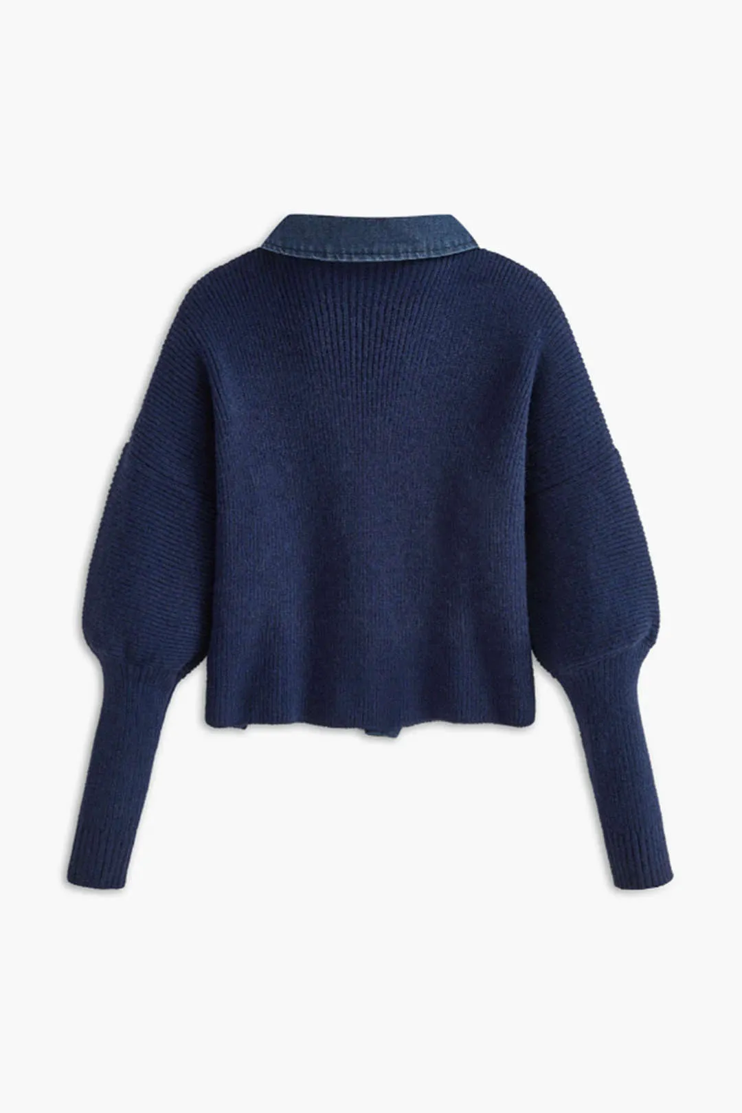 Zelda - Elegant Denim Button Up Woman's Cardigan