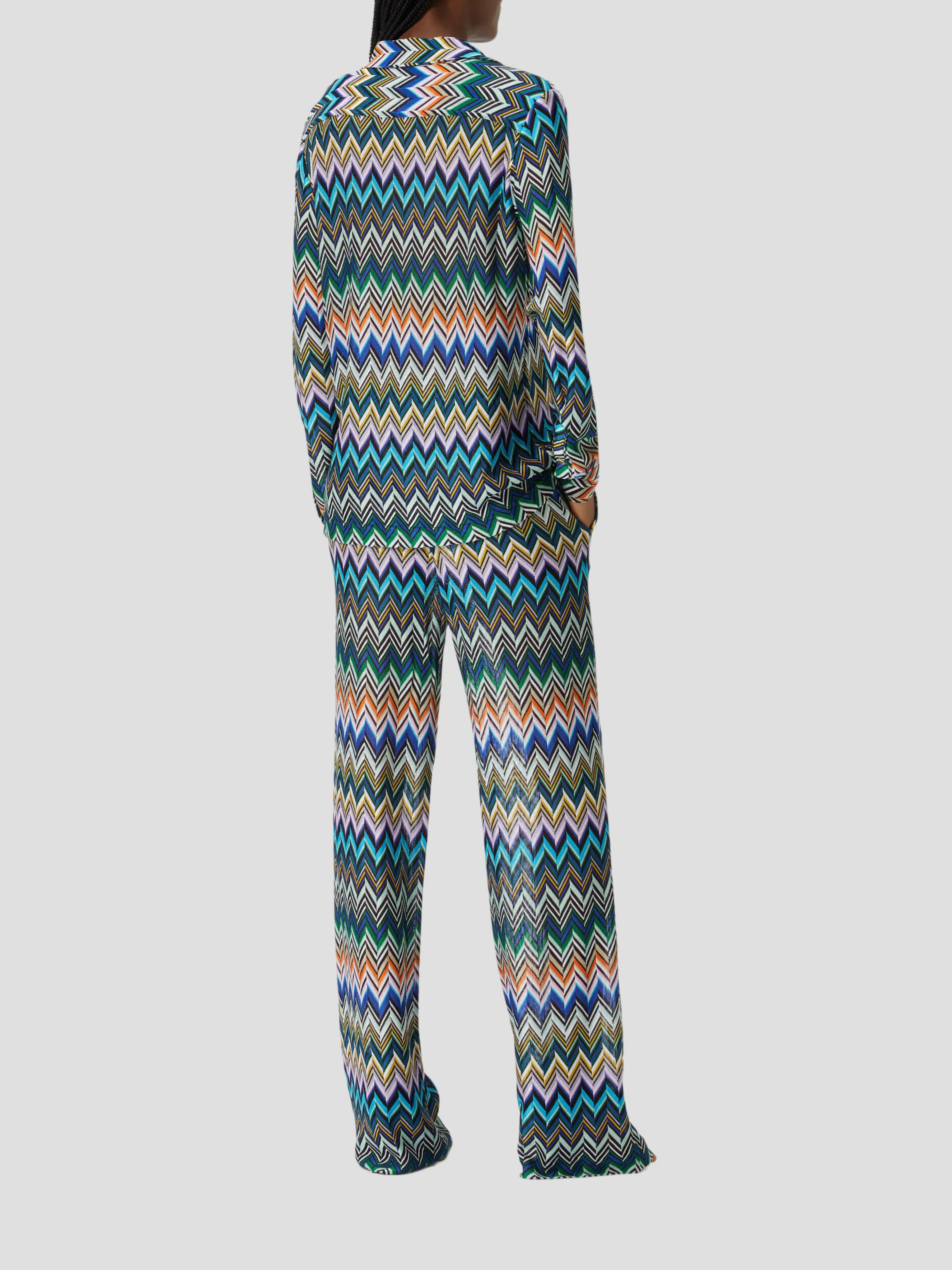 Zigzag Straight Trousers